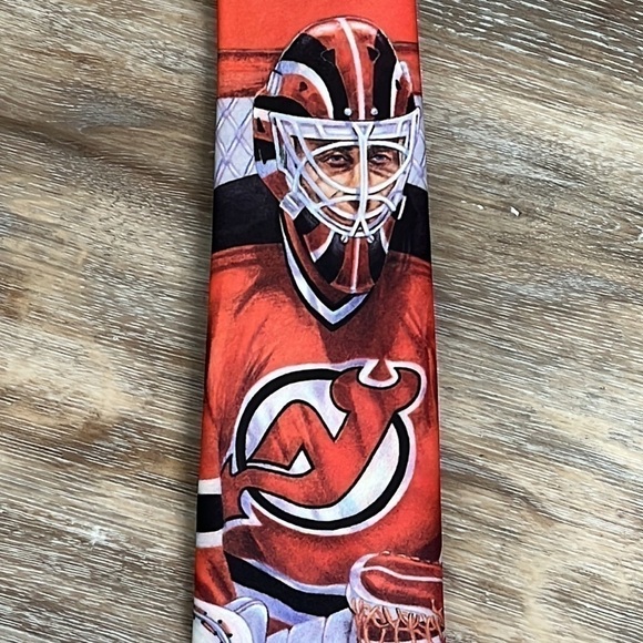 New Jersey Devils Original Ralph Marlin Tie Made in the USA 1992 - Picture 2 of 13